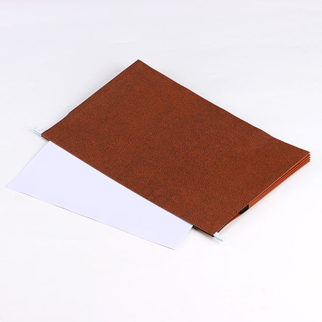 A4 Tamanho do logotipo personalizado Pasta de arquivo de expansão Manila Material de papel pendurado bolsos universitários Escola Office Use document File Bag