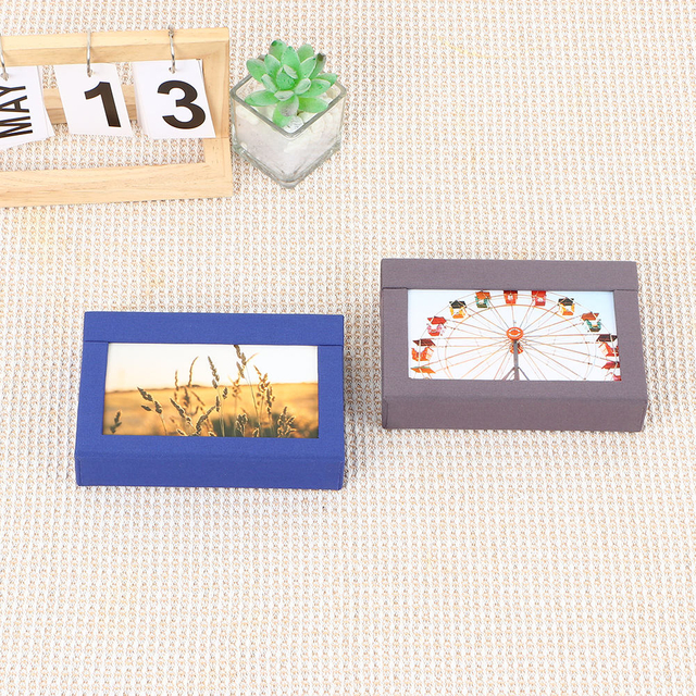 Logotipo personalizado de atacado 4x6 Álbum de fotografia Coleção Caixa de papel Fotos de papel de papel de papel