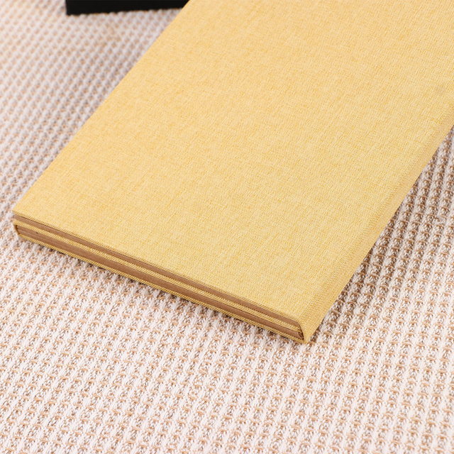 Álbum de fotos dobrável de 6x4 personalizável com tampa de pano de linho colorido da estação dobrável quadro de papel de graduação