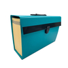 19 Pockets A4 Size a caixa de acordeão Expandora Caixa de pasta personalizada Organizador de documentos de papel com alça para uso da escola de escritório