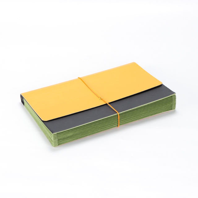 Atacado 13 bolsos A4 Tamanho colorido de papel colorido Expanding File Pasta Document Organizer Bag Office School Use Opções de logotipo personalizado