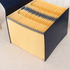 Pasta de arquivo em expansão de 24 bolsos OEM A4 CAPA PU CAPATE PULHO DE CAPAÇÃO HARDELA PAPEL DE ESCOLA RECICLÍVEL DE BONGEE