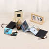 Atacos personalizam o logotipo 4x6 Álbum de fotos dobráveis ​​de papel com janela de formatura de aniversário Family Family Baby Gift