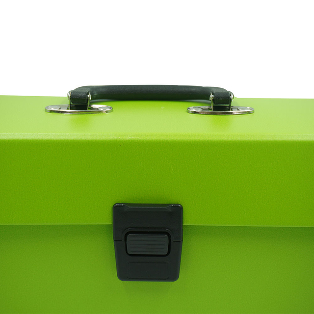 Personalize o logotipo A4 Size Office & School Bag 19 Pockets Accordion File Box Box Paper Document Organizer Handle