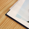 Álbum de fotos de logotipo personalizado com capa dura material de pano de vidro papel diy encadernação perfeita 4x6 6x4 Fotos de escola para bebê de casamento
