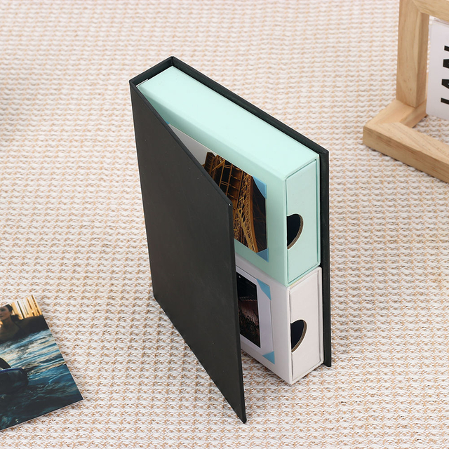 Logotipo do cliente por atacado 4x6 5x7 Caixa de armazenamento colorida papel de papel de papel de papel de papel