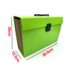 Personalize o logotipo A4 Size Office & School Bag 19 Pockets Accordion File Box Box Paper Document Organizer Handle