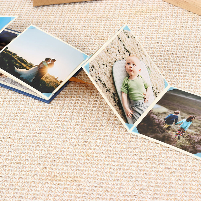 Álbum de fotos de acordeão dobrável de atacado