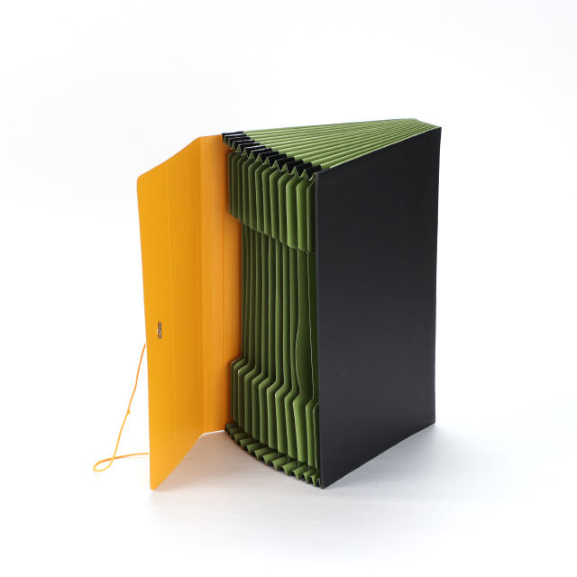 Atacado 13 bolsos A4 Tamanho colorido de papel colorido Expanding File Pasta Document Organizer Bag Office School Use Opções de logotipo personalizado