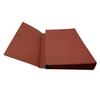 Logotipo personalizado A4 Tamanho 21-Pocket Kraft Paper Accordion File Pasta com organizador de arquivamento de documentos da bolsa de borracha para escolaridade