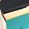 Embalagem de embalagem personalizada de OEM por atacado A4 Tamanho de 7 Pockets Organizador de arquivos de papel Expandindo Escola de Acordeão Escola Uso Bolsa Padrada