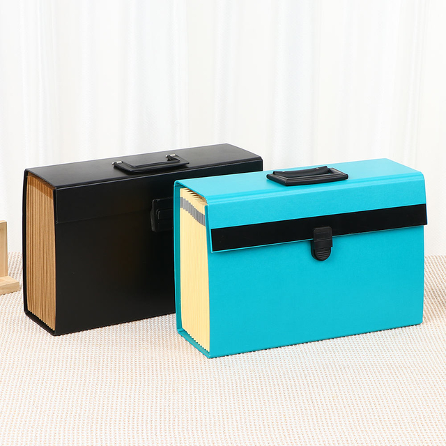 LOGO LOGO CUSTICO OEM 19 Pocket A4 ACORDON Caixa de acordeão Handle document Organizer Company Office School Use Pasta Bag