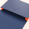 Organizador de documentos de logotipo personalizado A4 Size Office & School Stationery com capa de pano e fechamento de fita para organizador de documentos