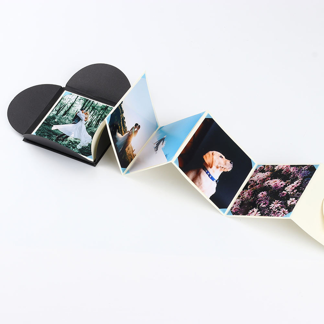 LOGO LOGO Custom por atacado Mão puxada Polaroid Slip-In dobring Photo Álbum feito de papel para formatura Aniversário Baby Family Event