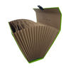 Personalize o logotipo A4 Size Office & School Bag 19 Pockets Accordion File Box Box Paper Document Organizer Handle