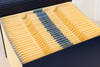 Pasta de arquivo em expansão de 24 bolsos OEM A4 CAPA PU CAPA