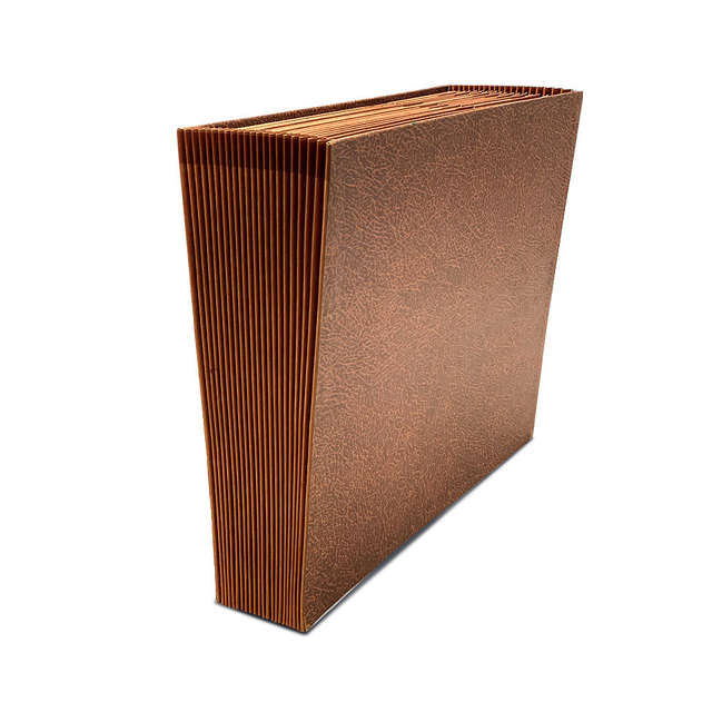 Logotipo personalizado 21-Pockets Kraft Paper Accordeion File Pasta A4 Tamanho Escolar Saco da carteira