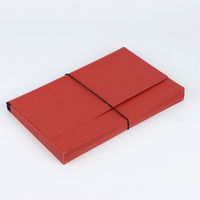 OEM 21 Pocket A4 School Document Organizer Expanding File Pasta Kraft Paper Band Band Wallet Organização de documentos