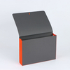 Organizador de documentos de logotipo personalizado A4 Size Office & School Stationery com capa de pano e fechamento de fita para organizador de documentos