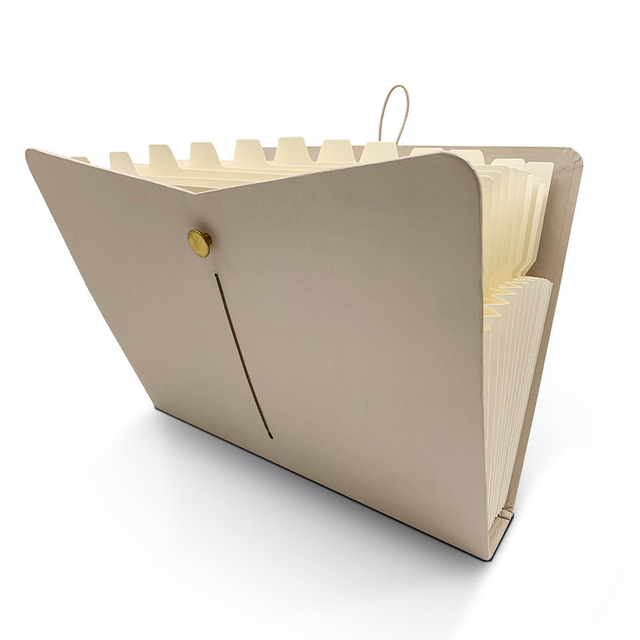 Logotipo personalizado 13 Pockets A4 Saco da forma Expandindo Arquivo de acordeão Caixa de documentos de documentos de documentos Office de embalagem personalizado