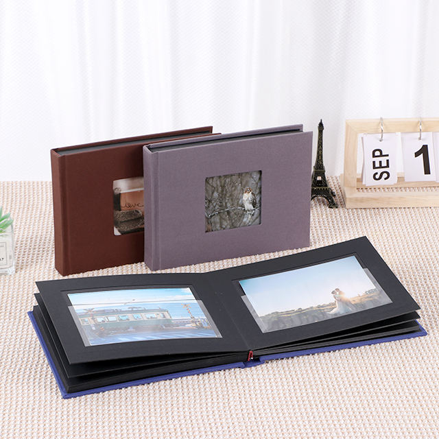 Logotipo personalizado 4x6 linho capa de tecido álbum de fotos de casamento pequeno diy bebê fotos de família