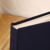 Logotipo personalizado por atacado DIY Perfect Binding Álbum Hardcover 4x6 6x4 Tamanho Lão de linho Casamento Baby School Photos Glassine Papel