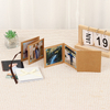 Logotipo personalizado por atacado Kraft Paper Ribbon Birthday Baby Family Memory Postcard Cart