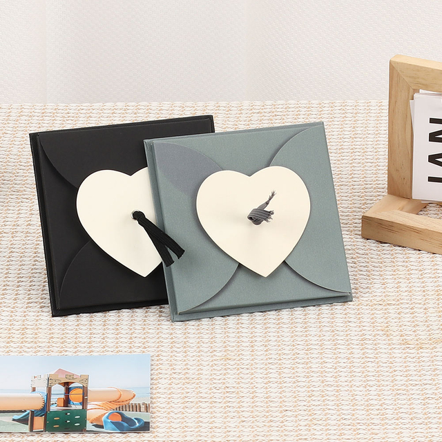 LOGO LOGO Custom por atacado Mão puxada Polaroid Slip-In dobring Photo Álbum feito de papel para formatura Aniversário Baby Family Event