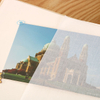 DIY Perfect Bound Paper Foto Album Conjunto de couro PU e papel Glassine para casamento e bebê com impressão de logotipo personalizada