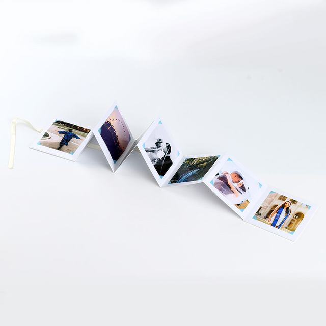 Logotipo personalizado por atacado Kraft Paper Ribbon Birthday Baby Family Memory Postcard Cart