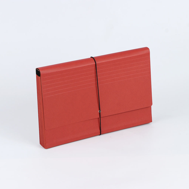 LOGO LOGO ATIVO OEM A4 Organizador de arquivamento da carteira Kraft Paper BandBand Band File Pasta Office School Document Organizer