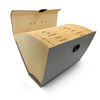 19 Pockets A4 Saco da forma de expansão da caixa de acordeão Pasta Caixa de documentos personalizados Document organizador Handle Office School Use