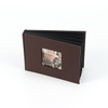 DIY Slip-in Photo Album Janela frontal com tamanhos coloridos de tecido de linho de pano 6x4 e 4x6 para casamentos