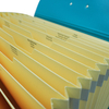 19 Pockets A4 Size a caixa de acordeão Expandora Caixa de pasta personalizada Organizador de documentos de papel com alça para uso da escola de escritório