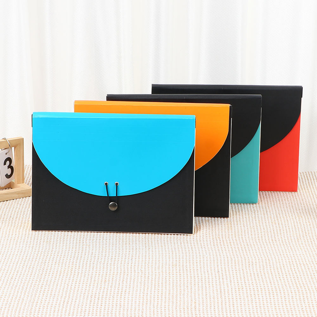 7 Pockets de 7 Pockets A4 Size de acordeão Office Organizer Paper Pasta School Use embalagem personalizada por atacado