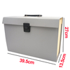 19 Pockets A4 Saco da forma de expansão da caixa de acordeão Pasta Caixa de documentos personalizados Document organizador Handle Office School Use
