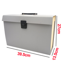 19 Pockets A4 Saco da forma de expansão da caixa de acordeão Pasta Caixa de documentos personalizados Document organizador Handle Office School Use