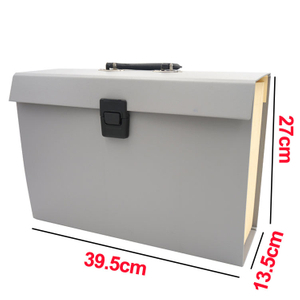 19 Pockets A4 Saco da forma de expansão da caixa de acordeão Pasta Caixa de documentos personalizados Document organizador Handle Office School Use