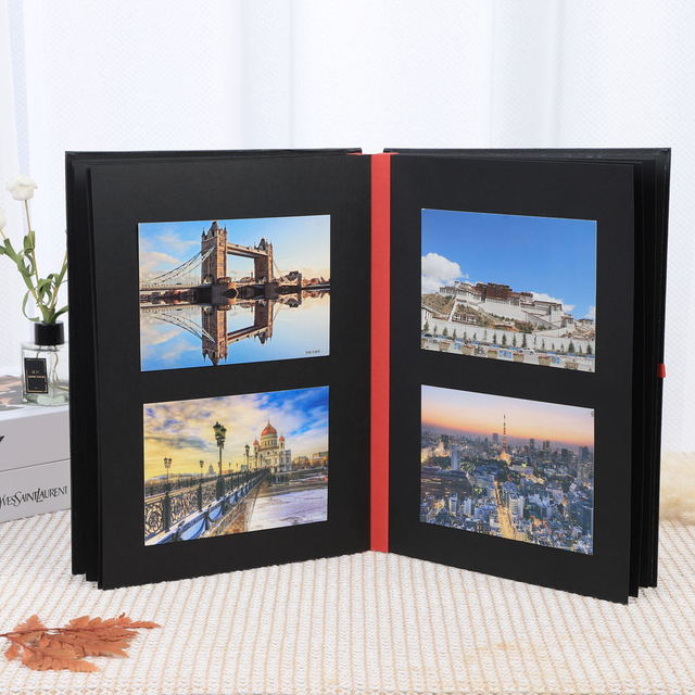 Álbum de fotos DIY OEM Custom colorido Design Dobring Signatures Business Celebrações de papel de papel de papel de papel de papel casamentos