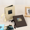 Atacos personalizam o logotipo 4x6 Álbum de fotos dobráveis ​​de papel com janela de formatura de aniversário Family Family Baby Gift