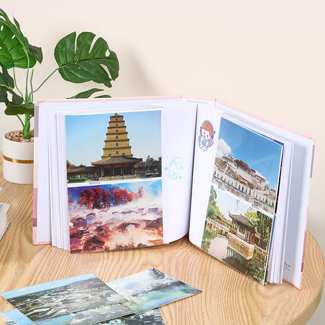 Impressão colorida de alta qualidade de capa dura álbum de fotos de capa dura Logo Casamento Baby Graduação Livro fotográfico com encadernação perfeita