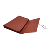 Logotipo personalizado 21-Pocket Kraft Paper Accordion File Pasta A4 Tamanho Escolar Saco da carteira Organizador de documentos Arquivo de borracha de borracha