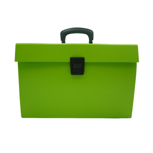 Personalize o logotipo A4 Size Office & School Bag 19 Pockets Accordion File Box Box Paper Document Organizer Handle