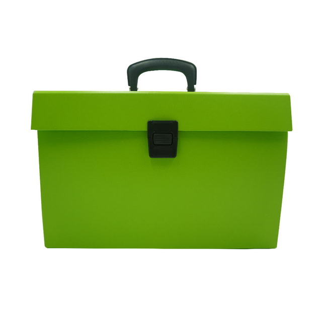 Personalize o logotipo A4 Size Office & School Bag 19 Pockets Accordion File Box Box Paper Document Organizer Handle