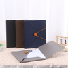 Pastas de arquivos de papelão de tamanho A4 elegantes do OEM por atacado com duplex com fechamento elástico, expandindo a bolsa de documentos em cores contrastantes
