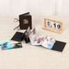 Atacos personalizam o logotipo 4x6 Álbum de fotos dobráveis ​​de papel com janela de formatura de aniversário Family Family Baby Gift